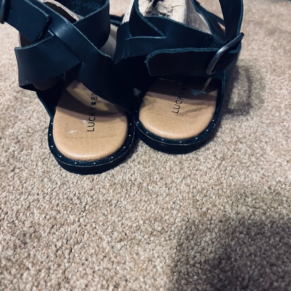Lucky Brand Black Sandals, size 6.5, Worn once - Picture 4 of 11
